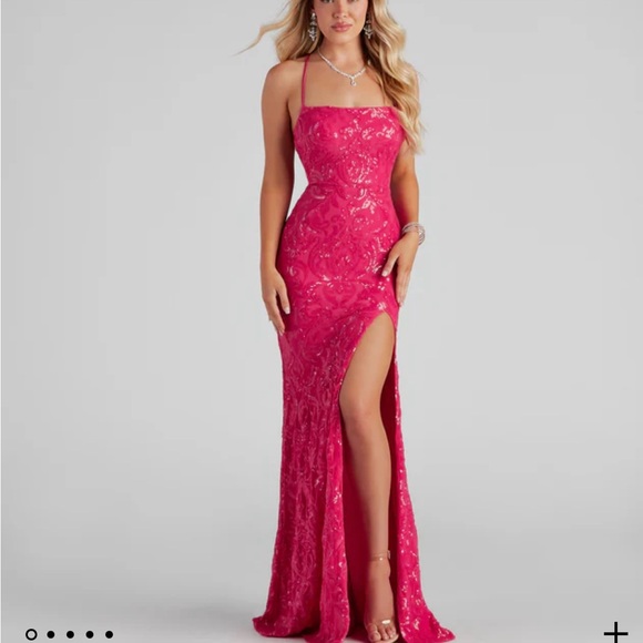 rowena sequin mermaid dress pink Windsor | Dresses | Pink Rowena Sequin Mermaid Dress Size Medium